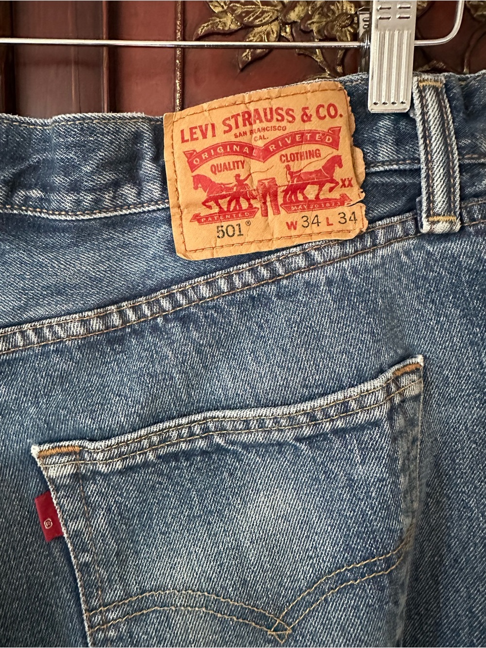 Levi's 501 Straight Men’s Jeans - Light Blue Denim